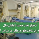 ۶ هزار تخت جدید تا پایان سال/ توسعه زیرساخت‌های درمانی در سراسر کشور