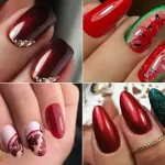 ایده های جذاب و زیبا برای طراحی ناخن یلدایی جدید 1404 + جدیدترین طرح های ناخن یلدا 1404