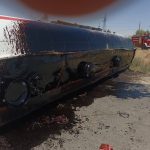 واژگونی تانکر مازوت و آلودگی گسترده اراضی کشاورزی در بیجار