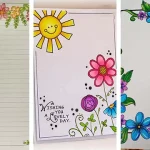 20 ایده جدید درباره نقاشی گل برای حاشیه دفتر با طرح های خاص و زیبا